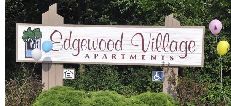 Edgewood Village Apartments Sign, Source: edgewoodvillage.net