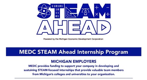 MEDC STEAM Ahead Internship Program Flyer