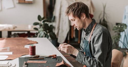 Man working at desk