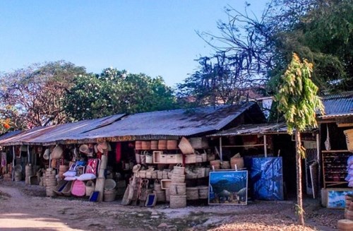 A market booth in Tanzania
